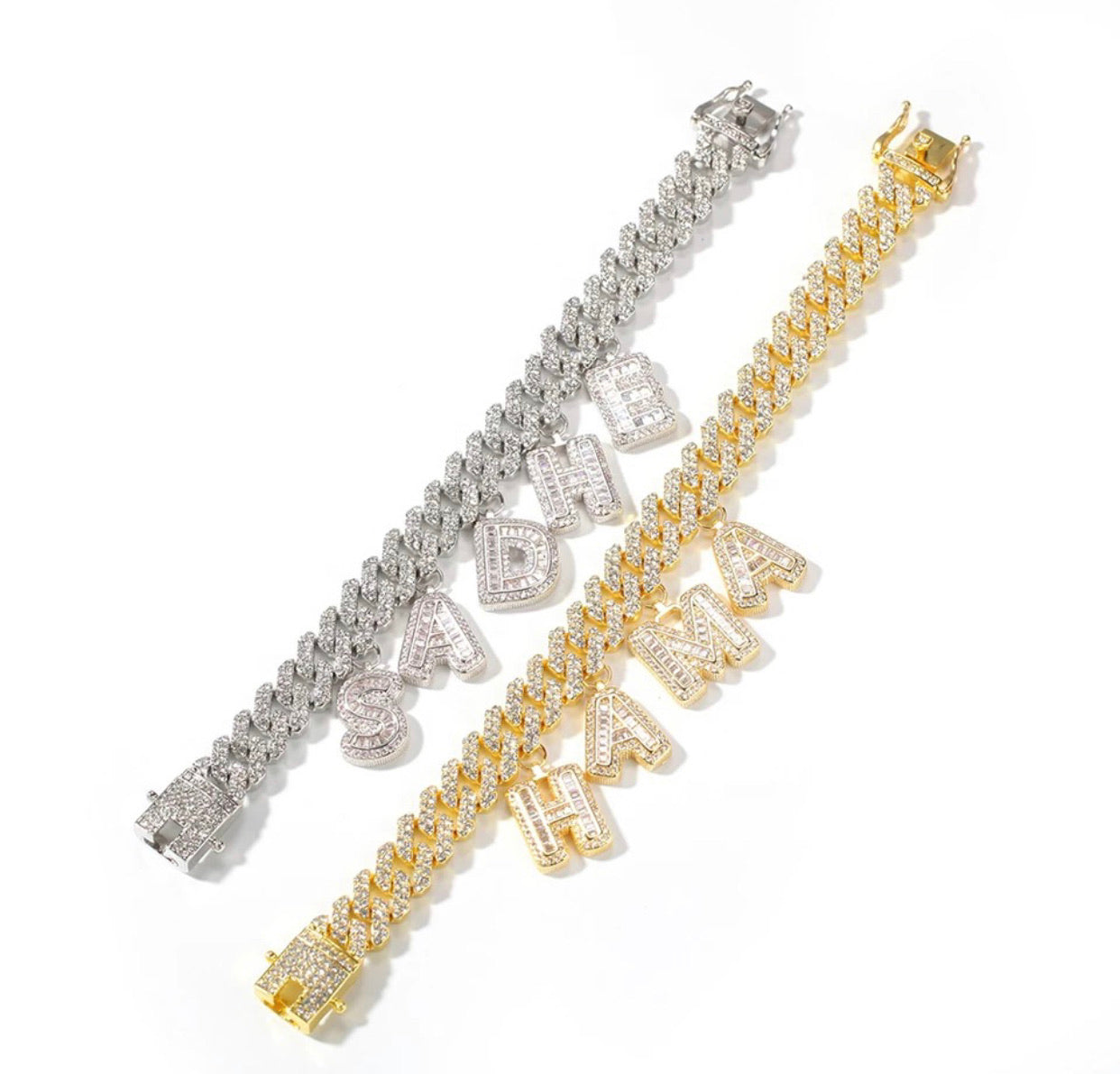 Cuban charm bracelet