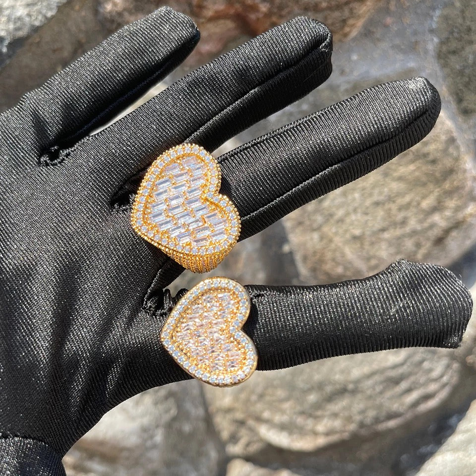 “Baguette Heart” ring