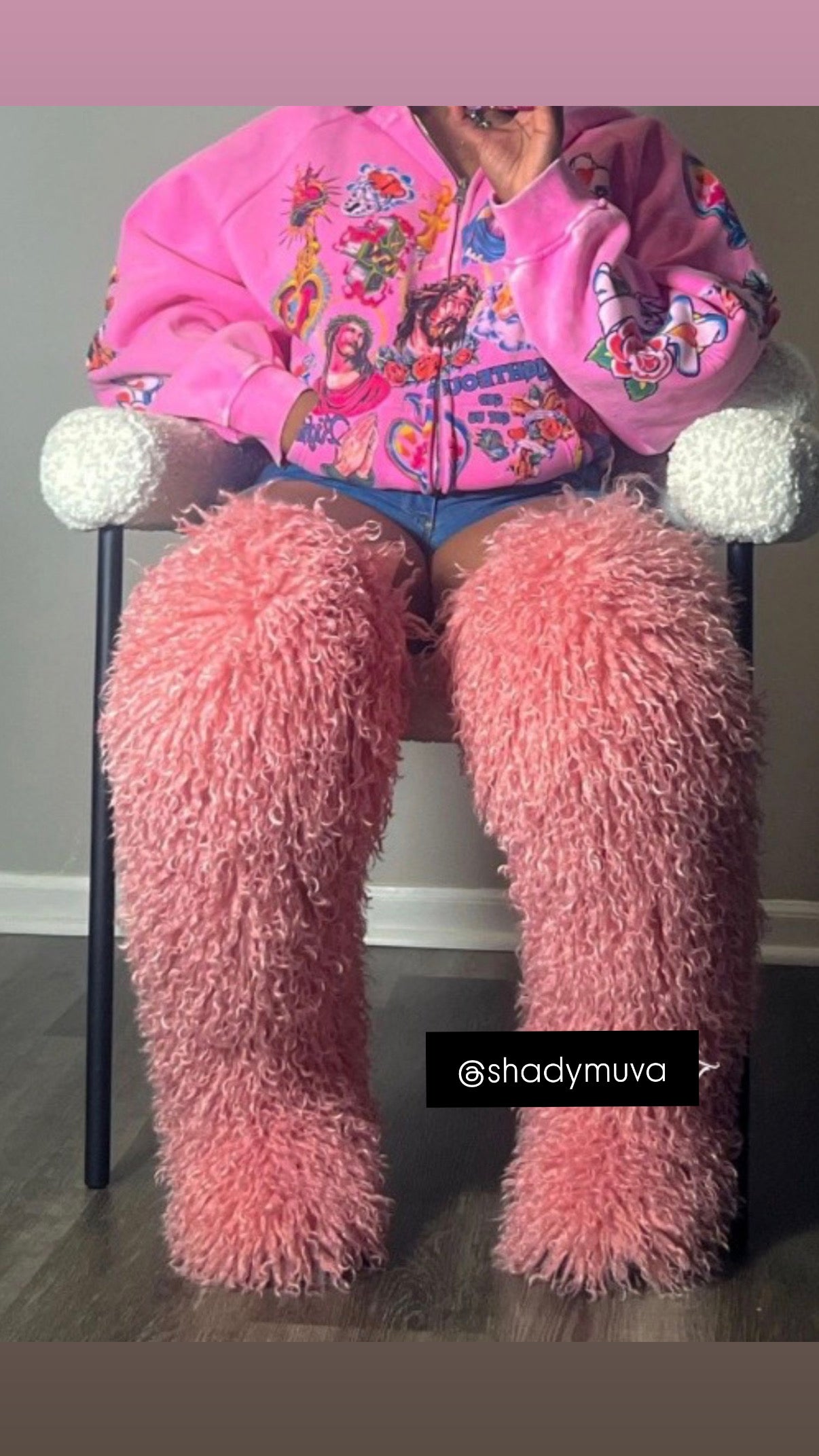 Y2K fur boots