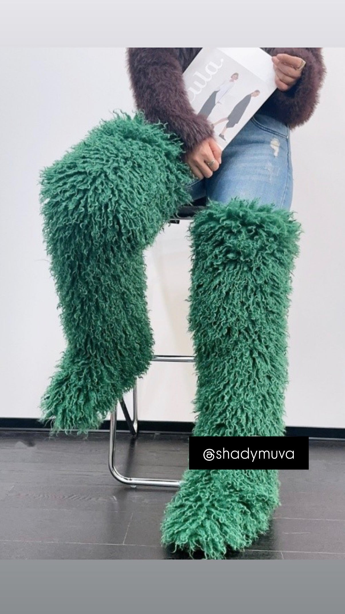 Y2K fur boots