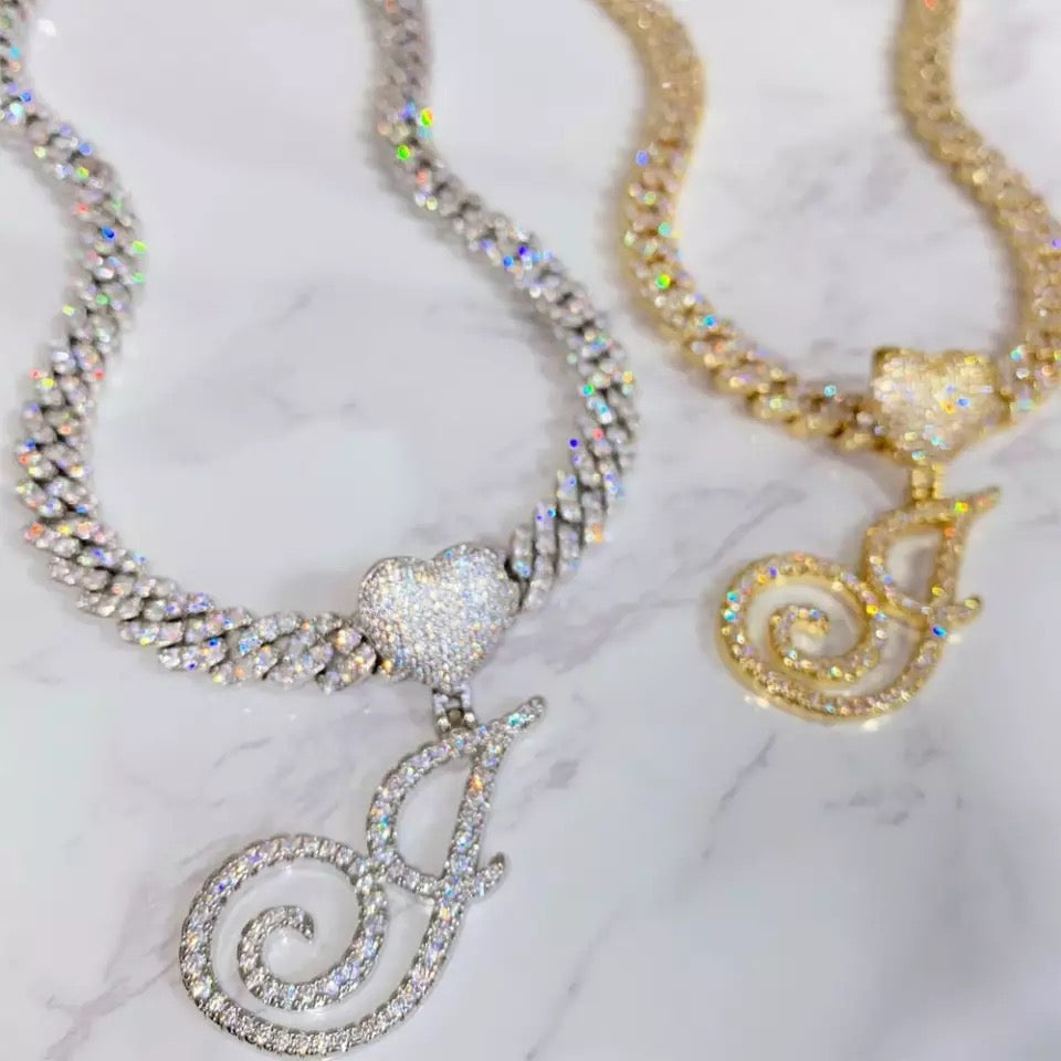 Cursive Initial Pendant