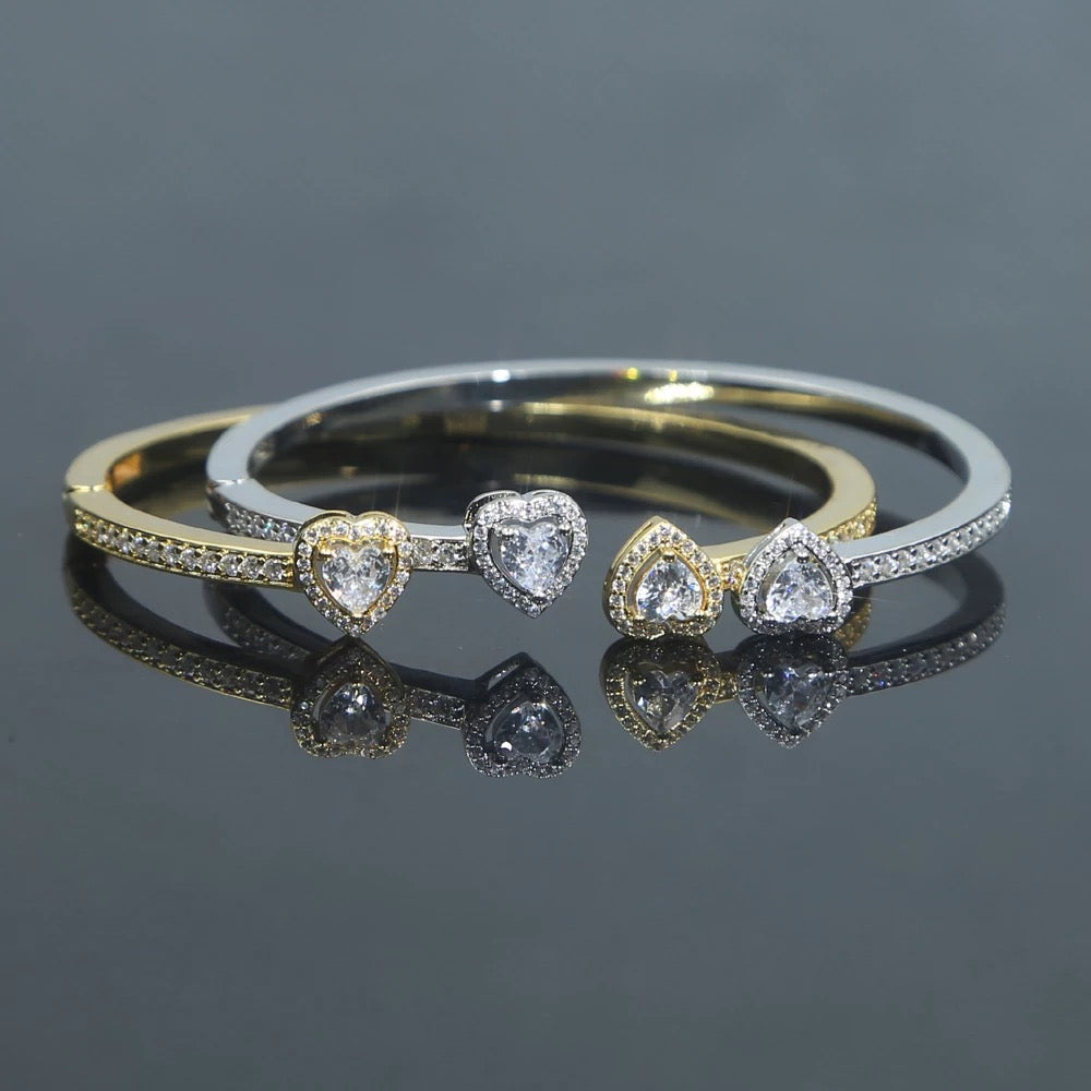 “Heart” tennis bangle