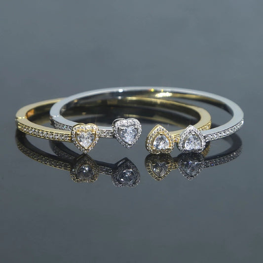 “Heart” tennis bangle